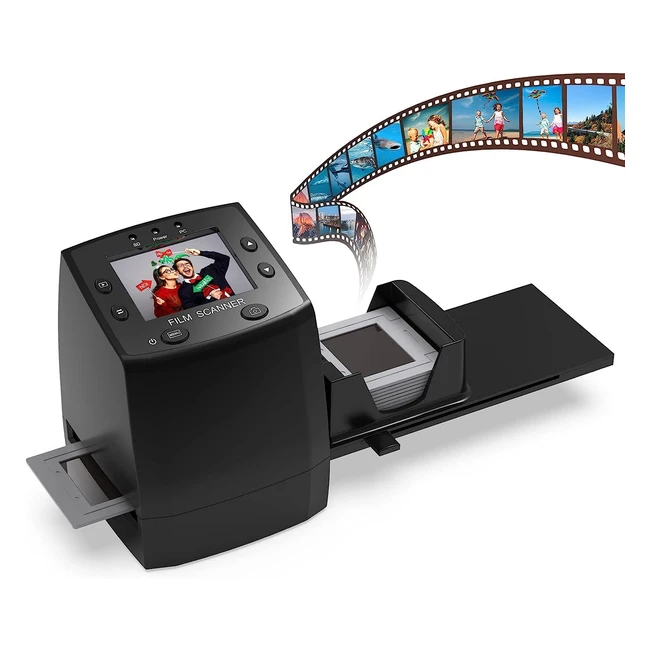 Scanner de diapositives et négatifs 35mm Digitnow, convertisseur d'images numériques 5MP/10MP JPEG avec écran 24