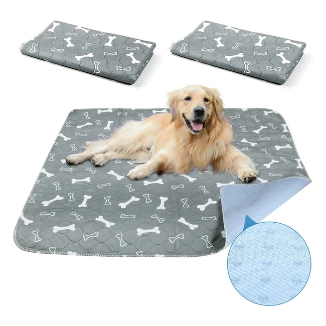 Baodan Reusable Dog Training Pads - Super Absorbent & Waterproof - 2 Pack - Fast Drying - 100 x 70 cm