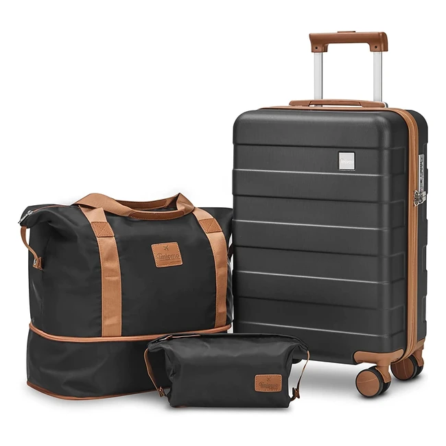 IMIOMO Carry On Luggage 20in Spinner Suitcase Set with TSA Lock - Lightweight & Expandable