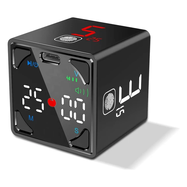 Timer Cube Magnetico TickTime: Conto alla Rovescia Personalizzato per Cucina, Lavoro e Studio