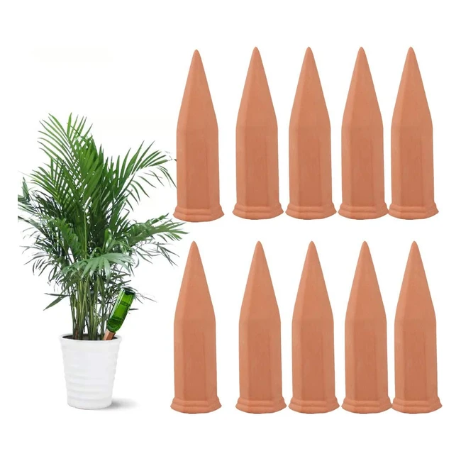 Wujun Plant Watering Stakes - Terracotta Self Watering Spikes for Indoor  Outdo