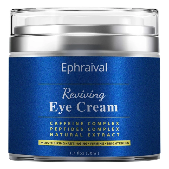 Anti-Aging Caffeine Eye Cream for Men - Brightens Reduces Puffiness Dark Circl
