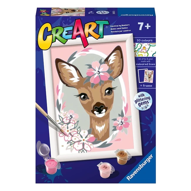 Kit per dipingere con i numeri Ravensburger Creart Serie Bambi per bambini 7+ anni