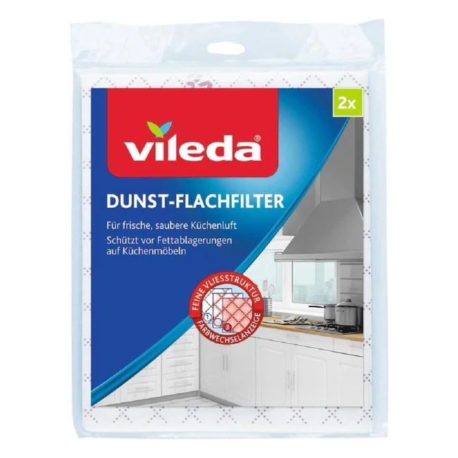 Vileda 01446 Flat Filter - High Performance  Hygienic Filter Change
