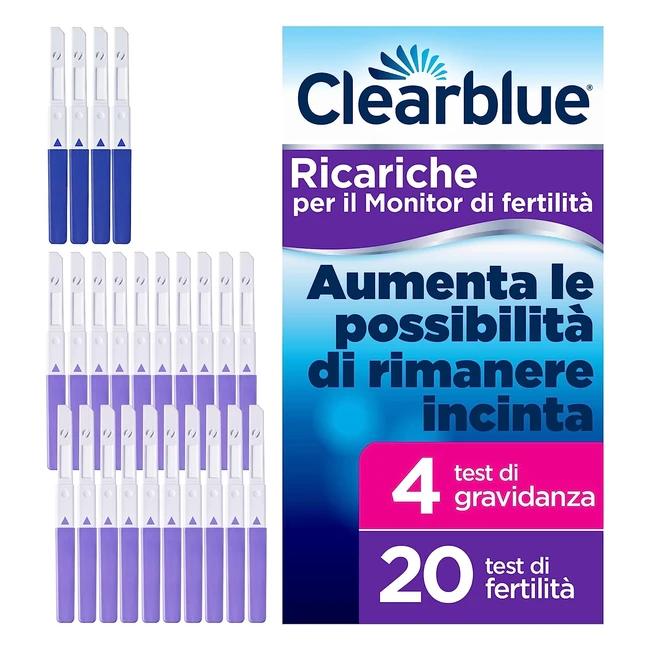 Clearblue 20 Test di Ovulazione e 4 Test di Gravidanza - Monitor di Fertilit C