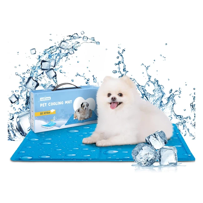 Tappetino refrigerante per cani Nobleza, gel non tossico, raffreddamento auto, 40x50cm