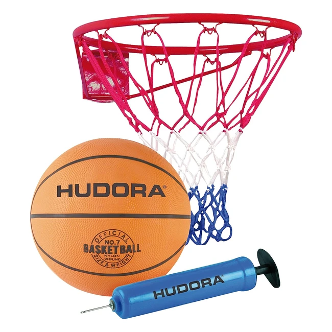 Set da Basket Hudora Slam It 71710 - Con Palla e Tabellone - Gioca e Divertiti con Amici e Famiglia