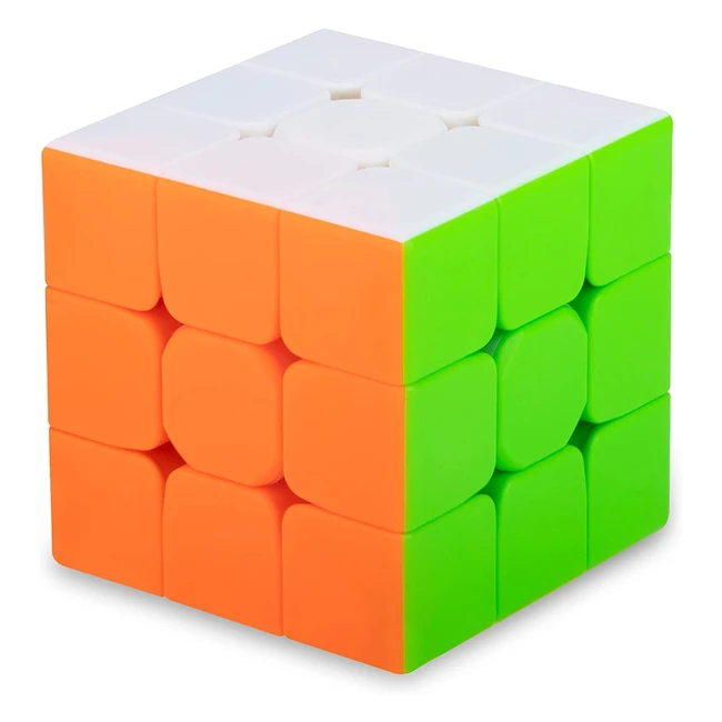 Cubo de velocidad Sisys 3x3x3 liso, ajustable y ligero para niños y adultos