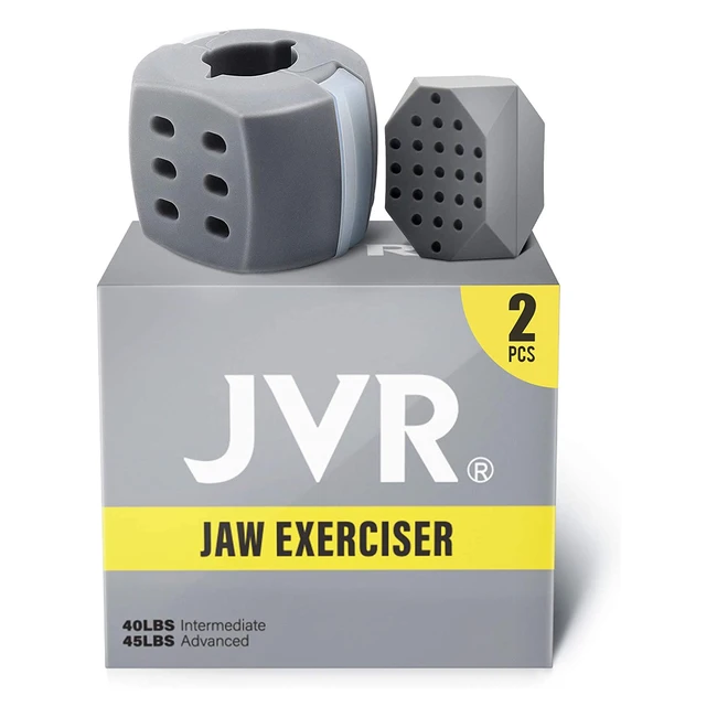 JVR Jaw Exerciser - Double Chin Eliminator - Define Your Face Shape - 2 pcs