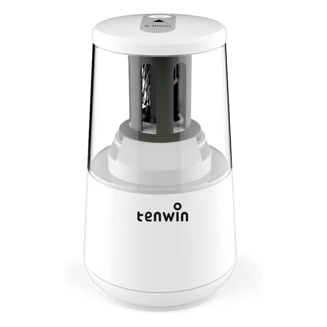Tenwin Electric Pencil Sharpener - Heavy Duty, USB & Battery Operated, Auto Stop Function