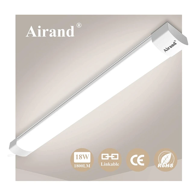 Airand LED Röhren Feuchtraumlampe IP66 wasserdicht - Energiesparend & Umweltfreundlich