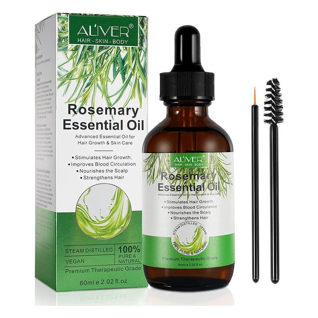 Rosemary Oil for Hair Growth - Nourish, Strengthen, and Stimulate Hair - 60ml