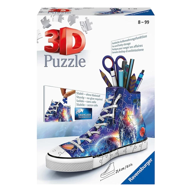 Ravensburger Astronaut Shoe Trainer 3D Jigsaw Puzzle | 108 Pieces | Age 8+