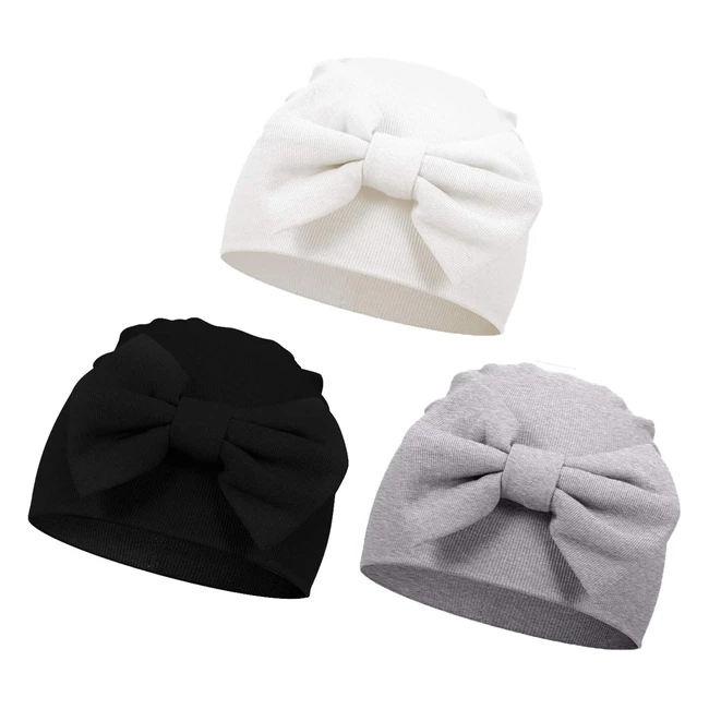 Bonnet en coton pour bébé - VUCDXOP 3 pièces - Confortable et mignon