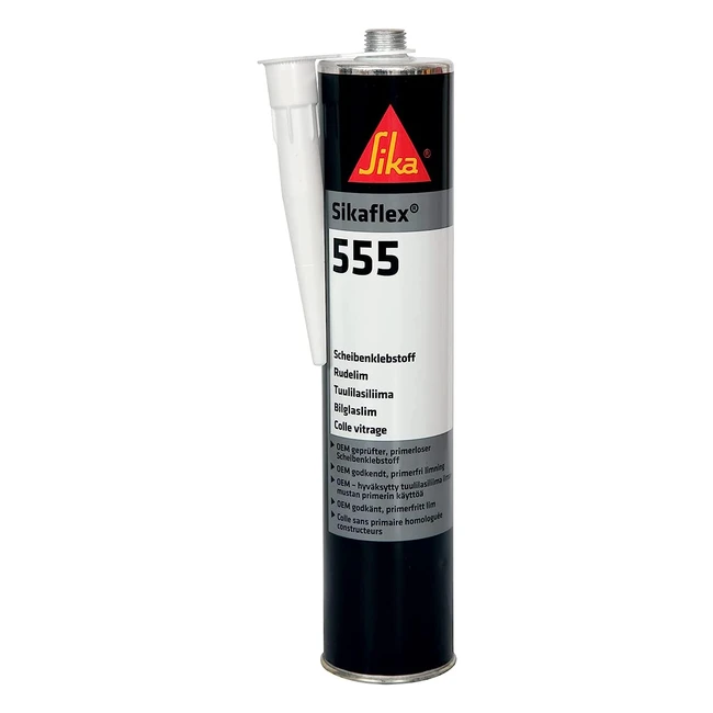 Sika 555 Noir Mastic Colle Polyurthane Vhicules Baie Fentre Parebrise 300m