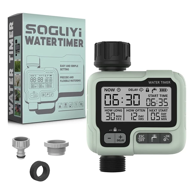 Soguyi Hose Timer - Automatic Watering Timer for Gardens - Sprinkler Timer with 