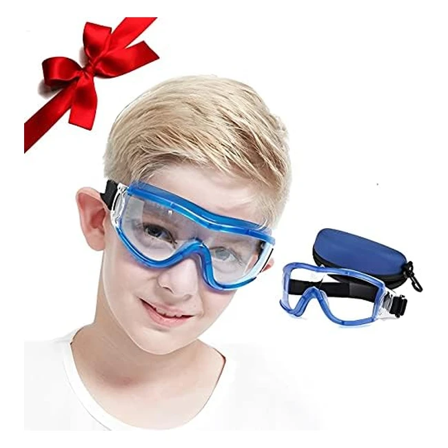 Gafas de seguridad para niños | Antigolpes y antibalísticas | Ajuste ajustable | 5 a 12 años