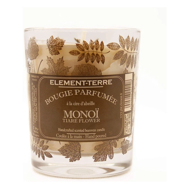 Bougie Elementterre 200g - Parfum Mono - Réf. 12345 - Longue Durée