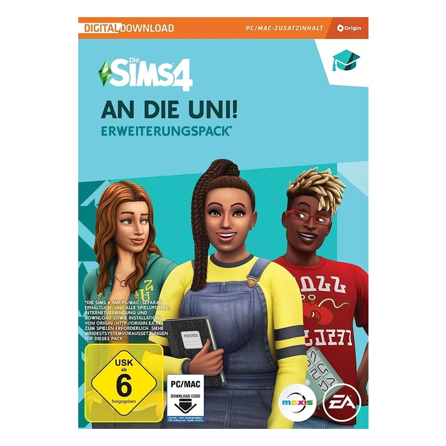 Die Sims 4 an die Uni EP8 Erweiterungspack PC Windlc PC Download Origin Code Deutsch