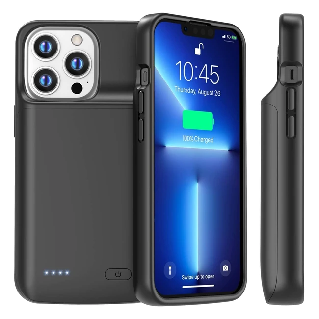 Newdery Battery Case for iPhone 12 Pro Max/13 Pro Max - 5000mAh Slim Portable Charger