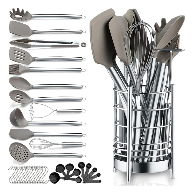 Set utensili da cucina 38 pezzi in silicone antiaderente - Berglander
