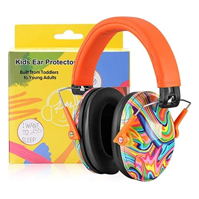 Prohear 032 Kids Ear Defenders - Upgraded Hearing Protection for Autistic Toddlers - Adjustable Safety Earmuff