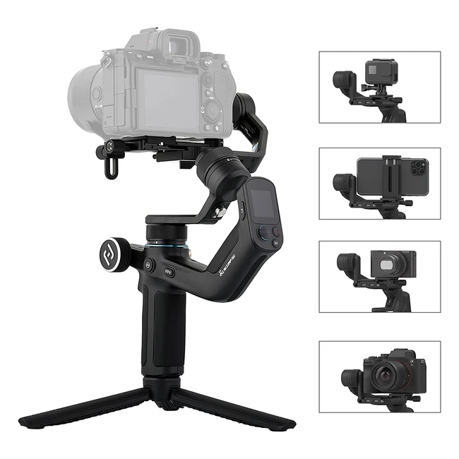 Stabilisateur Feiyutech Scorp Mini 4 en 1 pour smartphone, GoPro, caméra d'action et caméra sans miroir