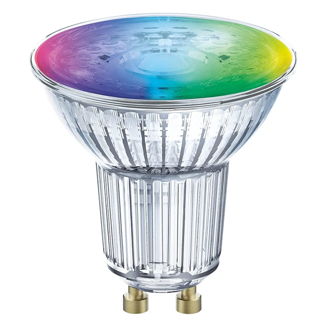 Lampada LEDVANCE Smart con Riflettore WiFi GU10, Colore Luce Variabile 2700-6500K RGBW, Dimmerabile - Confezione da 3
