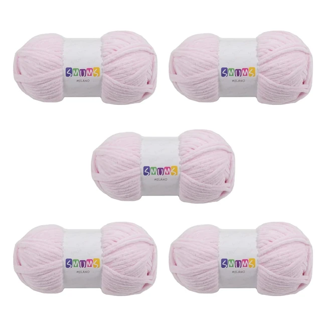 SMUMS Super Chunky Knitting Wool Yarn - 100g - Velvet Pink - Crochet  Knitting 