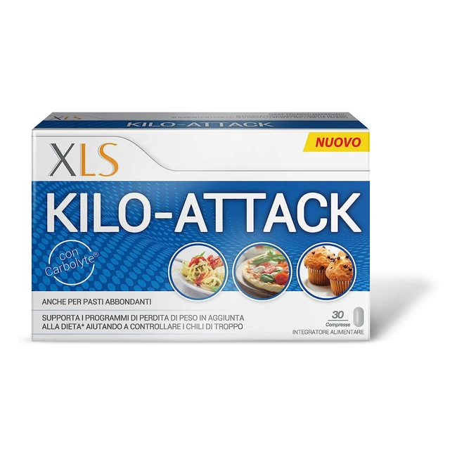 XLS Medical Kiloattack - Integratore Alimentare per Perdita di Peso - 30 Compresse