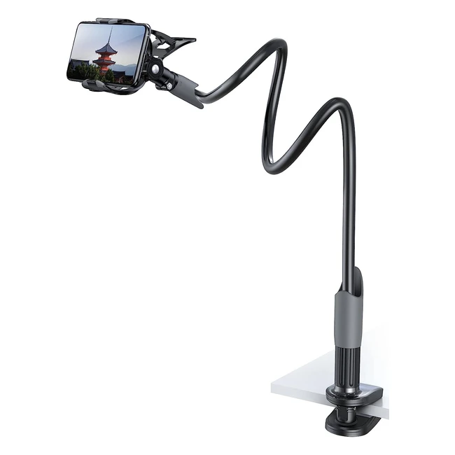 Eono Gooseneck Phone Holder - Flexible Lazy Long Arm Mount Stand for Bed Desk - 