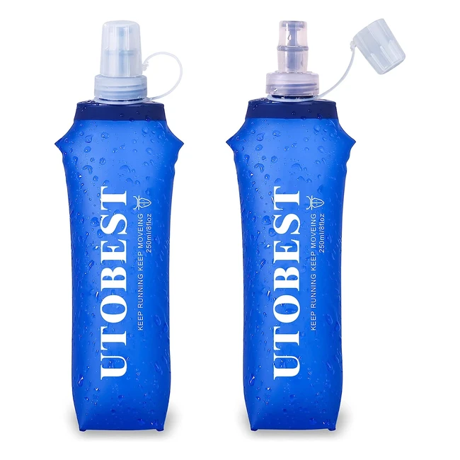 Botella de agua flexible Utobest Soft Flask TPU 250ml - Pack de 2