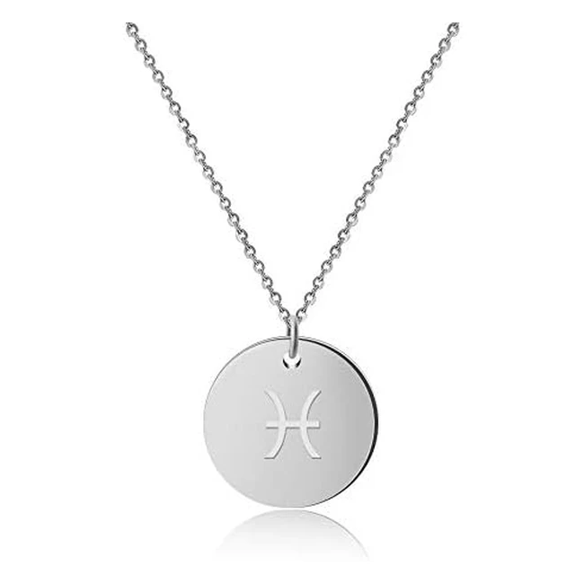 Sternzeichen Kette für Damen - Wasserfeste Zodiac Halskette aus Edelstahl