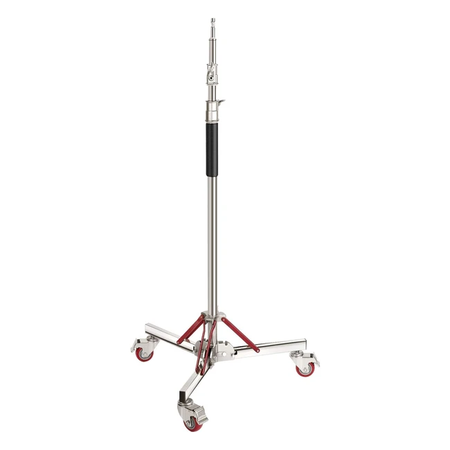 Neewer Heavy Duty Light Stand with Casters - Adjustable Tripod Stand - 100 Stainless Steel - Max Height 10ft