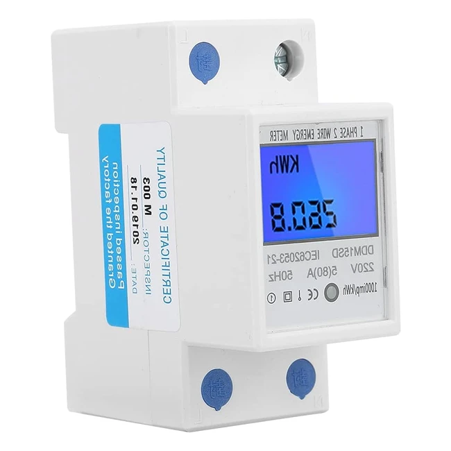 Contatore Elettrico Monofase LCD KWh Meter 220V 5-80A - Alta Affidabilit