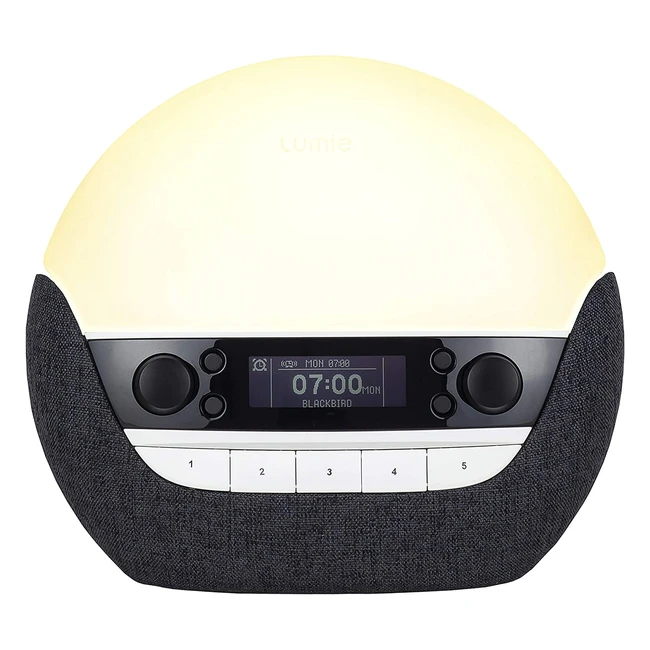 Lumie Bodyclock Luxe 750DAB Wakeup Light with DAB Radio & Bluetooth Speakers