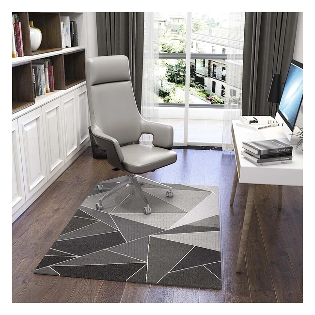 Luxury Chair Mat for Carpeted Floor - Office Chair Mat Hardwood Floors - 136x100cm - Multipurpose Carpet Protector - Stops Noise - Style Carrara