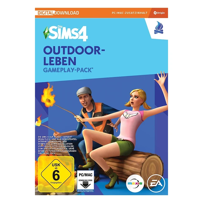 Die Sims 4 Outdoorleben GP1 Gameplay Pack PC Win DLC PC Download Origin Code Deutsch