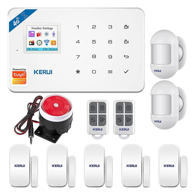 Sistema de alarma para hogar Kerui 2G4G GSM WiFi - Seguridad sin cuotas