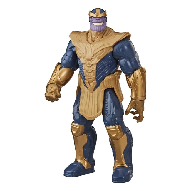 Figura de acción Thanos de la serie Titan Hero Blast Gear Deluxe de Avengers Marvel, para niños de 4 años en adelante - Azul 30cm