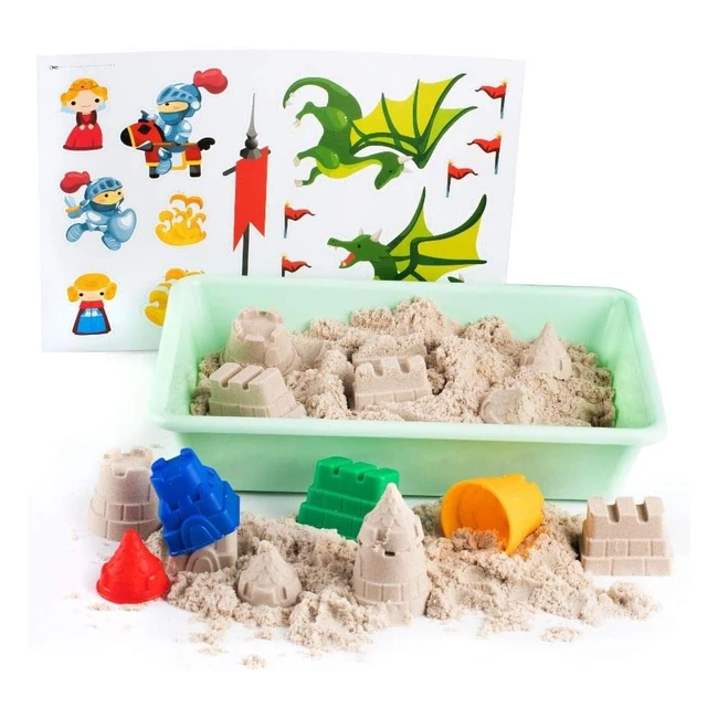 Genio Kids Smart Sand - Set Gioco Sabbia Cinetica Bambini - Formine Castello - Regalo Bambini