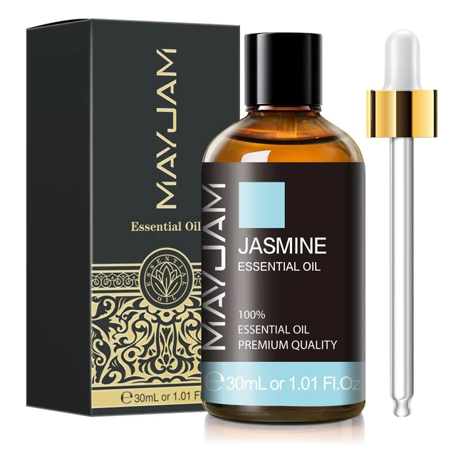 Mayjam 100 Pure Jasmine Essential Oils - Therapeutic Grade - 30ml Bottle