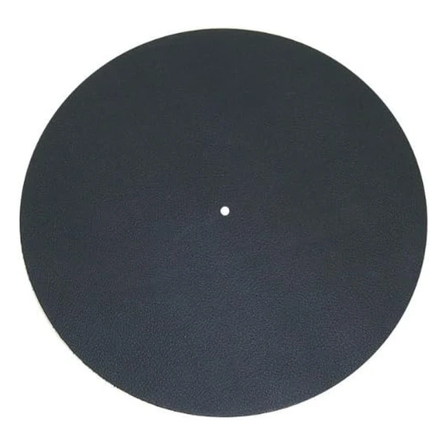 Project Audio Systems Leatherit Turntable Mat - Black | Reference: 123456 | Dampens Resonances, Minimizes Static Buildup