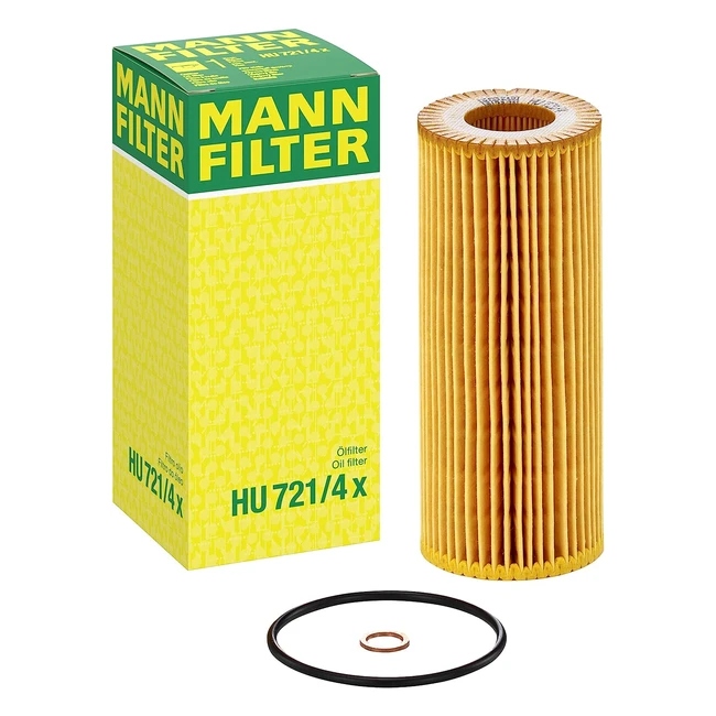 Filtro olio Mannfilter HU 7214 X - Set filtro olio con guarnizione