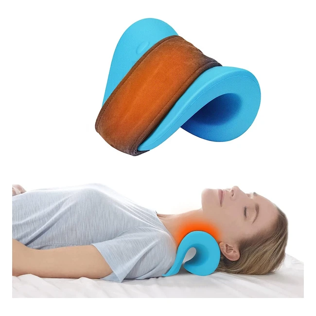 Hongjing Heated Neck Cloud Pain Relief Pillow - Neck Stretcher & Cervical Traction Device - #1 for Neck & Shoulder Relaxation