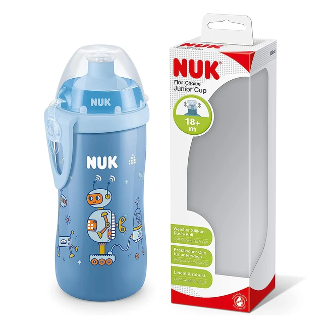 NUK Junior Cup Trinklernflasche 300ml - Ab 18 Monaten - Auslaufsicher - BPA frei