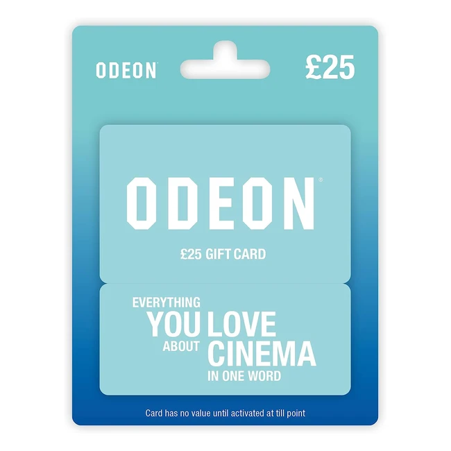 Odeon Gift Card - Buy Tickets Food  Drinks - Delivered by Post