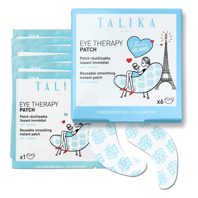 Talika Eye Therapy Patch Refill - Instant Smoothing Eye Patch - Dark Circles & Puffy Eyes - 6 Pairs