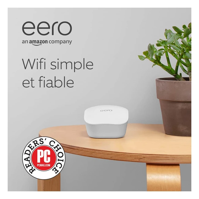 Routeur WiFi Mesh Eero Autonome Rapide - Couverture 140m2