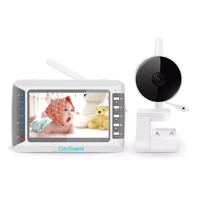 Monitor inalmbrico de video para bebs 24GHz - Pantalla LCD de 43 - Convers